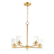 Maxim Lighting Corona 5 Light Single-Tier Chandelier, Satin Brass