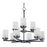 Maxim Lighting Corona Chandelier, Black/Frosted
