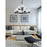 Maxim Lighting Corona Chandelier, Black/Frosted