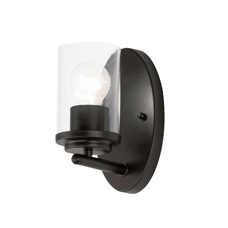 Maxim Lighting Corona 1 Light Wall Sconce, Black