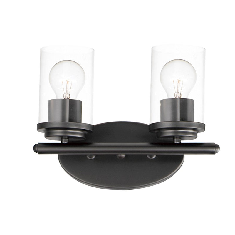 Maxim Lighting Corona 2 Light Bath Vanity, Black