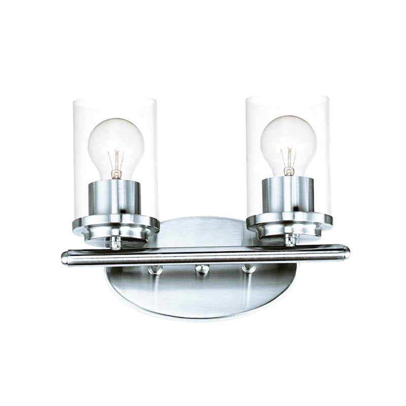Maxim Lighting Corona 2 Light Bath Vanity, Polished Chrome
