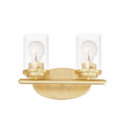 Maxim Lighting Corona 2 Light Bath Vanity, Satin Brass