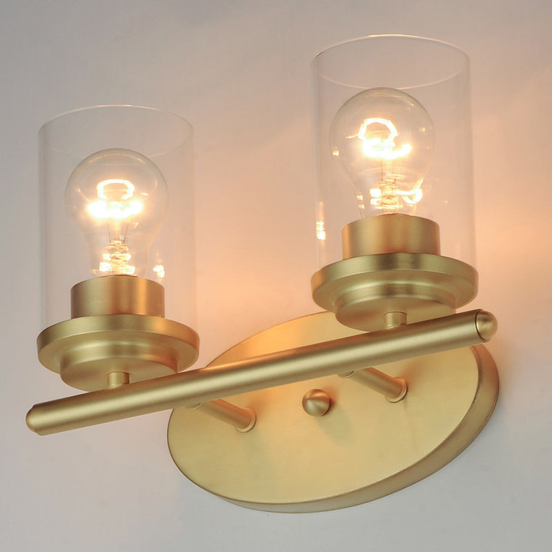 Maxim Lighting Corona 2 Light Bath Vanity, Satin Brass