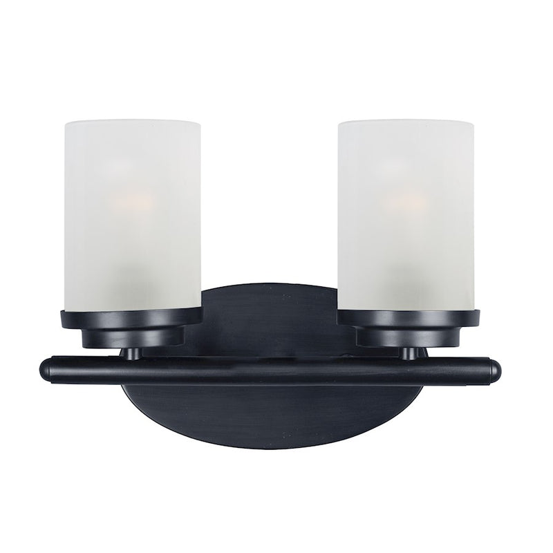 Maxim Lighting Corona Bath Vanity, Black/Frosted