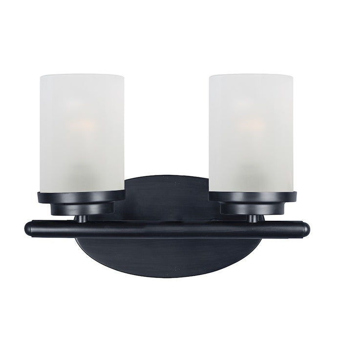 Maxim Lighting Corona Bath Vanity, Black/Frosted