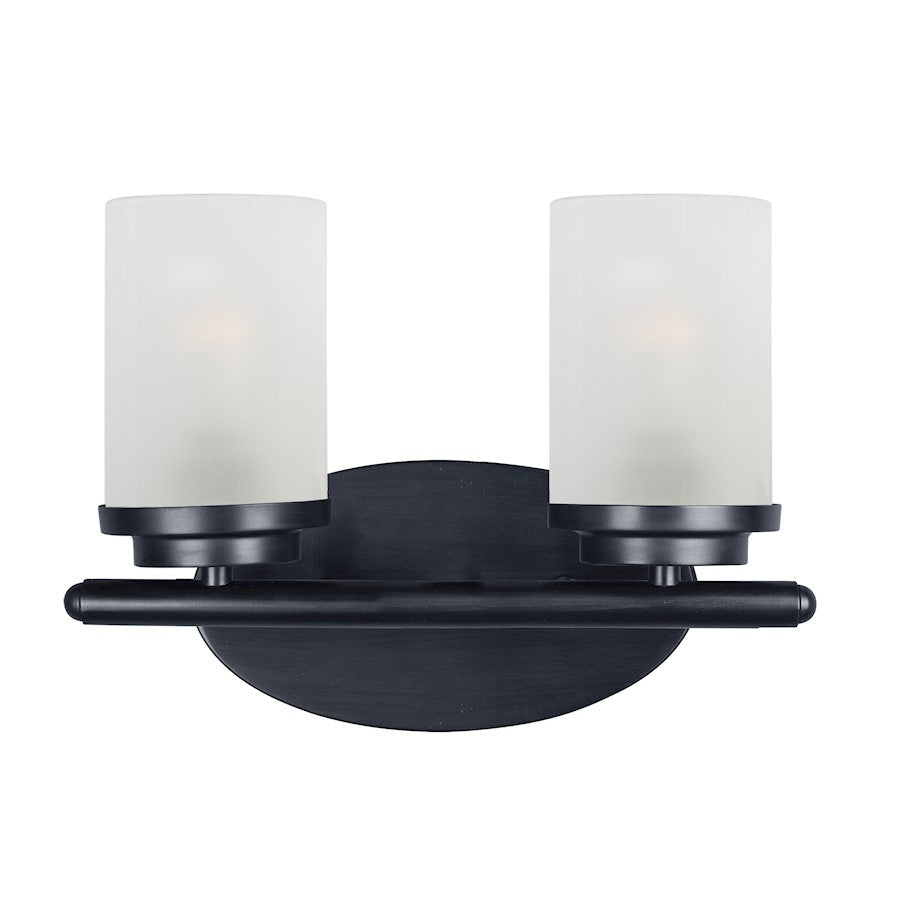 Maxim Lighting Corona Bath Vanity, Black/Frosted