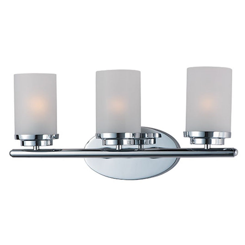 Maxim Corona 3-Light Bath Vanity, Polished Chrome