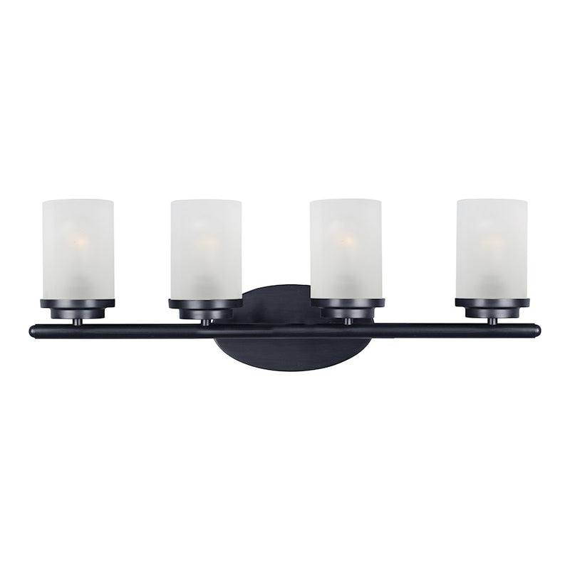 Maxim Lighting Corona Bath Vanity, Black/Frosted
