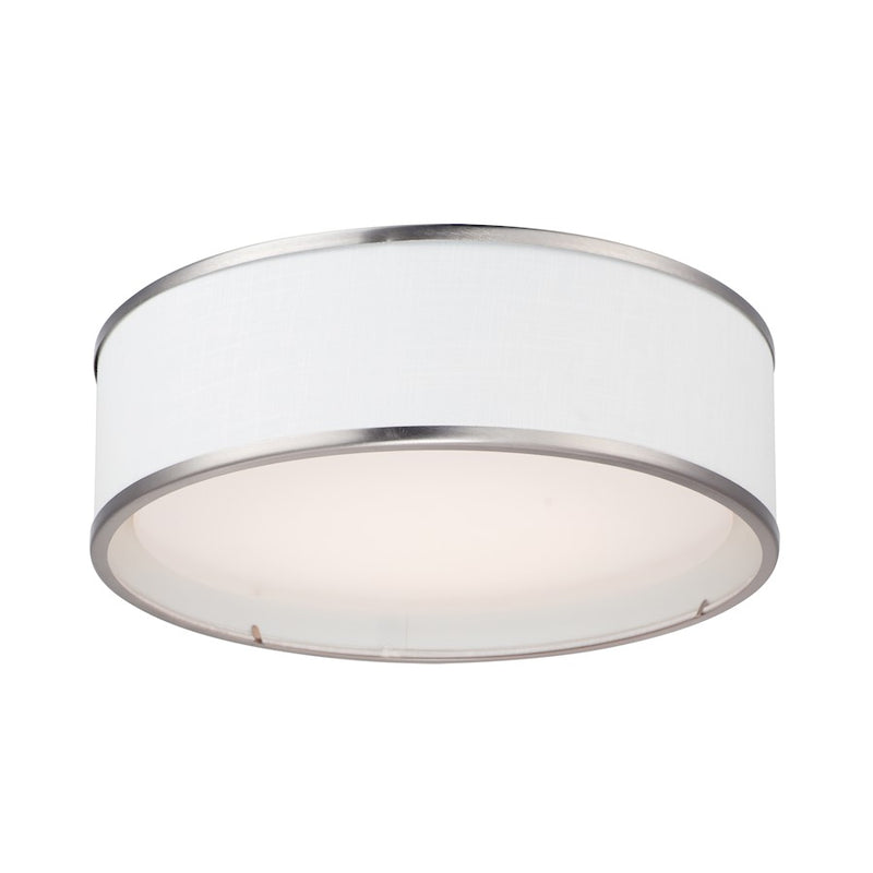 Maxim Lighting Prime 3 Light Flush Mount, Satin Nickel