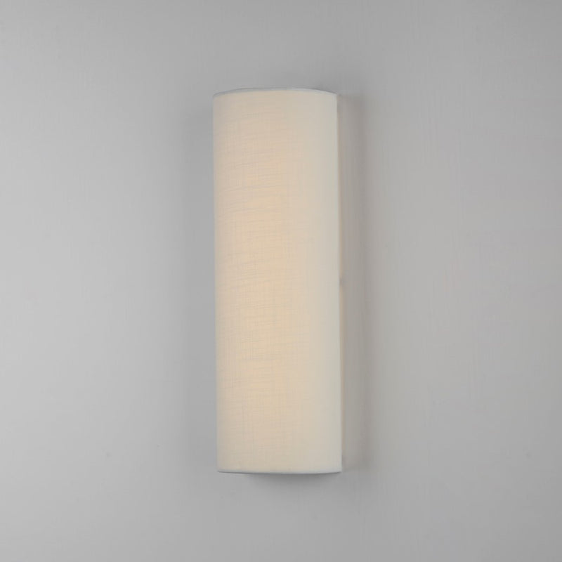 Maxim Lighting Prime 1 Light 18" 120-277V Wall Sconce, White Linen