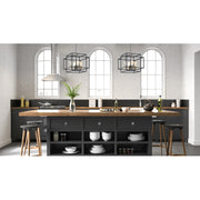 Maxim Lighting Liner Single Pendant, Black/Satin Brass