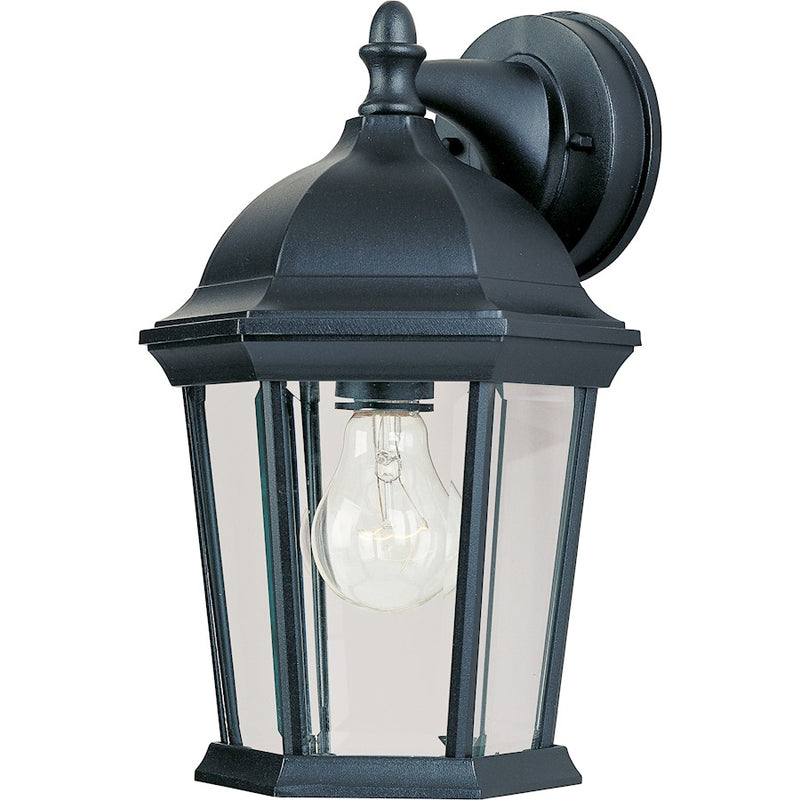 Maxim Builder Cast 1-Light Outdoor Wall Lantern Black