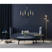 Maxim Lighting Sullivan 6-Light Chandelier, Black/Gold