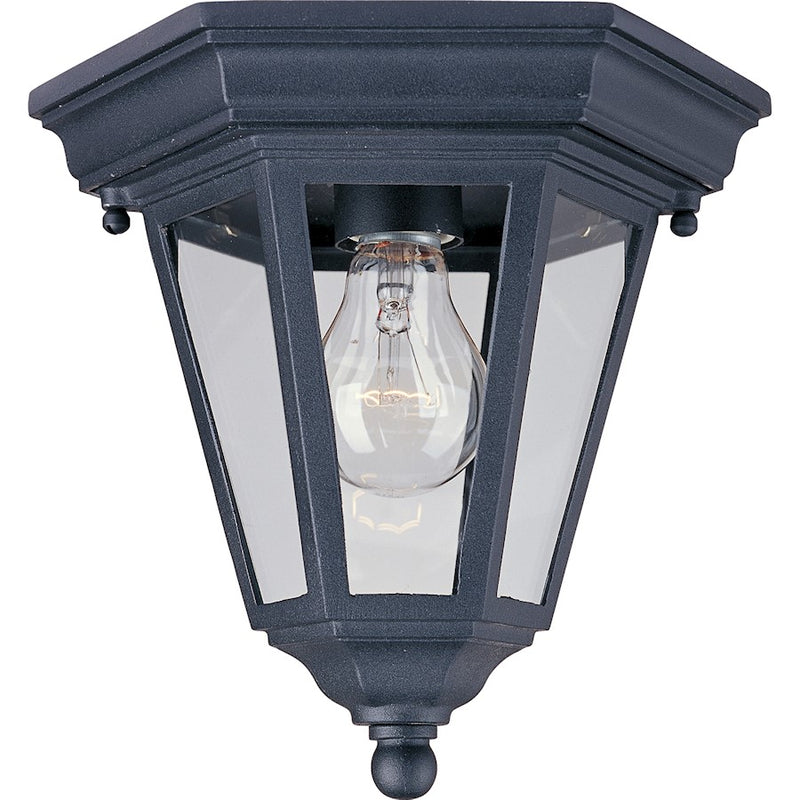 Maxim Westlake Cast 1-Light Outdoor Ceiling Mount Black