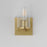 Maxim Lighting Lateral 1 Light 7.75" Wall Sconce, Satin Brass/Clear