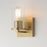 Maxim Lighting Lateral 1 Light 7.75" Wall Sconce, Satin Brass/Clear