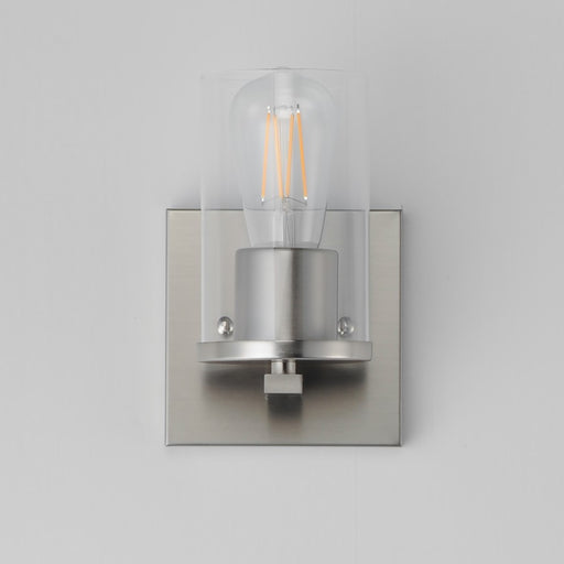 Maxim Lighting Lateral 1 Light 7.75" Wall Sconce, Satin Nickel/Clear