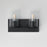Maxim Lighting Lateral 2 Light 7.75" Bath Vanity, Black/Clear