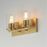 Maxim Lighting Lateral 2 Light 7.75" Bath Vanity, Satin Brass/Clear