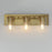 Maxim Lighting Lateral 3 Light 7.75" Bath Vanity, Satin Brass/Clear