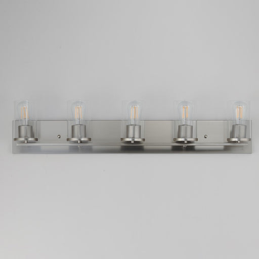 Maxim Lighting Lateral 5 Light 7.75" Bath Vanity, Satin Nickel/Clear