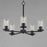Maxim Lighting Lateral 5 Light 18.5" Chandelier, Black/Clear