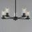 Maxim Lighting Lateral 5 Light 18.5" Chandelier, Black/Clear