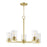 Maxim Lighting Lateral 5 Light 18.5" Chandelier, Satin Brass/Clear - 10286CLSBR