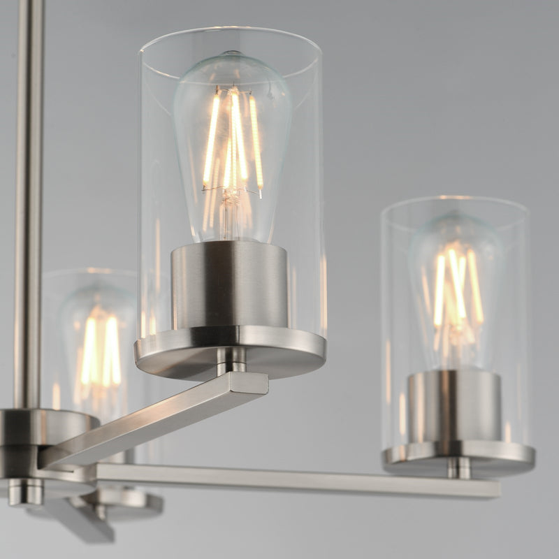 Maxim Lighting Lateral 5 Light 18.5" Chandelier, Satin Nickel/Clear