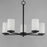 Maxim Lighting Lateral 5 Light Chandelier, Black/Satin White