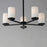 Maxim Lighting Lateral 5 Light Chandelier, Black/Satin White