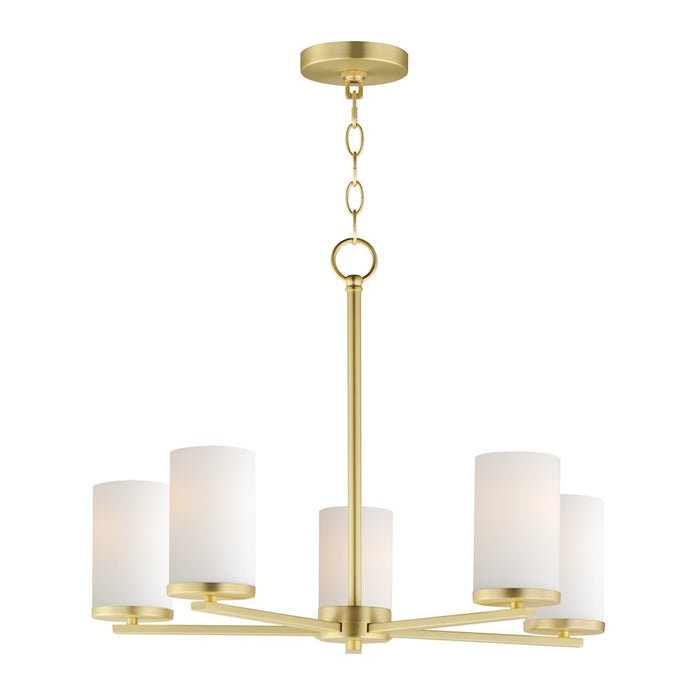 Maxim Lighting Lateral 5 Light Pendant, Satin Brass/Satin White - 10286SWSBR