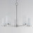 Maxim Lighting Lateral 5 Light Chandelier, Satin Nickel/Satin White