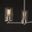 Maxim Lighting Lateral 3 Light 18" Chandelier, Satin Nickel/Clear