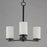 Maxim Lighting Lateral 3 Light 18" Chandelier, Black/Satin White