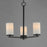 Maxim Lighting Lateral 3 Light 18" Chandelier, Black/Satin White