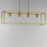 Maxim Lighting Lateral 4Lt 10" Linear Pendant, Satin Brass/Clear
