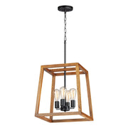 Maxim Lighting Black Forest 4-Light Small Chandelier, Black/Ashbury