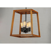 Maxim Lighting Black Forest 4-Light Small Chandelier, Black/Ashbury