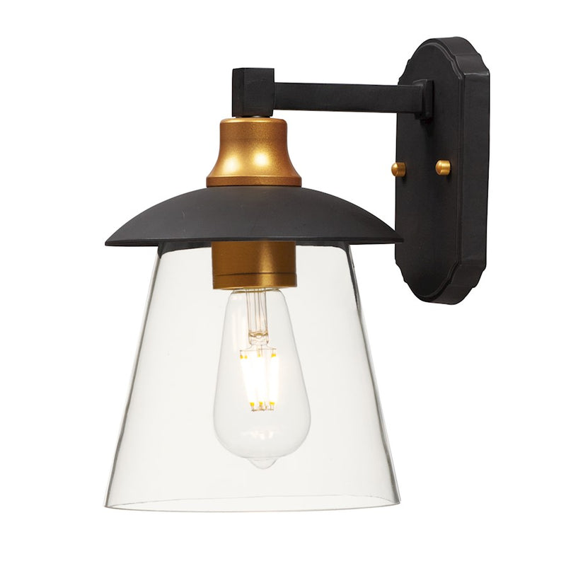 Maxim Lighting Crib LED 1-Light Outdoor Small Sconce, Bronze/Gold