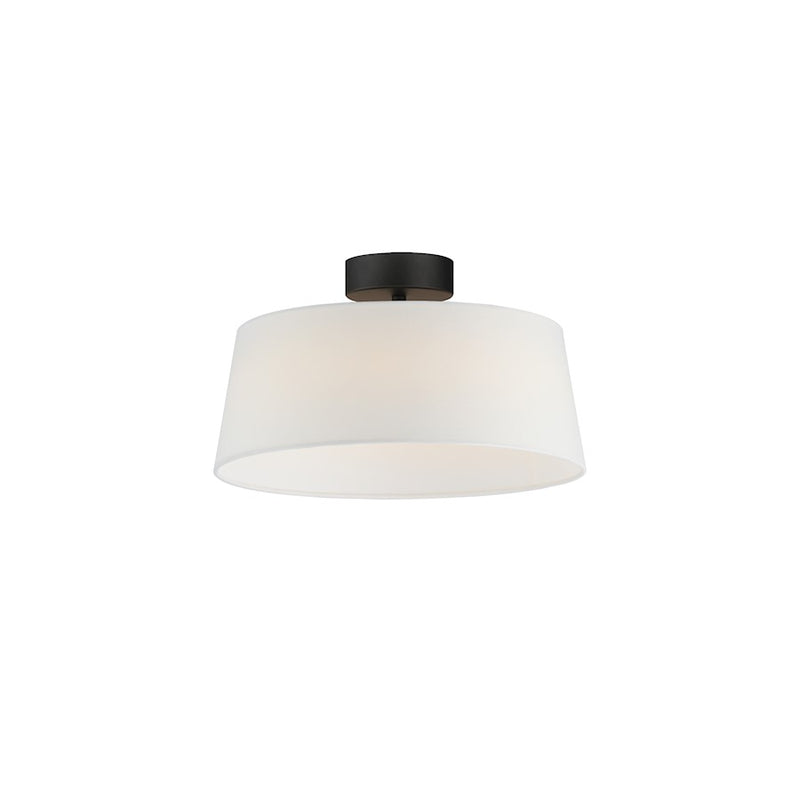 Maxim Lighting Paramount 1 Light 16" LED Flush Mount, Black