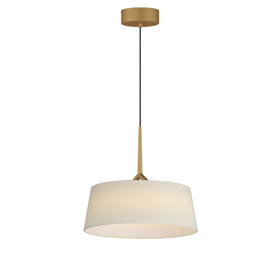 Maxim Lighting Paramount 1 Light 16" LED Pendant, Aged Brass - 10334OFNAB