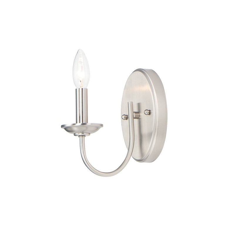 Maxim Lighting Logan 1-Light Wall Sconce in Satin Nickel