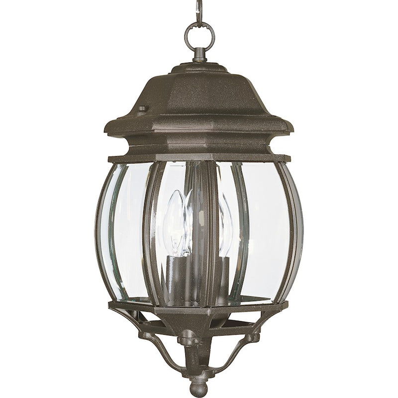 Maxim Crown Hill 3-Light Outdoor Hanging Lantern Rust Patina