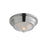 Maxim Lighting Hargreaves 1Lt Flush Mount, Nickel/Prairie Rib Frost - 10390PRPN