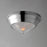 Maxim Lighting Hargreaves 1Lt Flush Mount, Nickel/Prairie Rib Frost