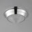 Maxim Lighting Hargreaves 1Lt Flush Mount, Nickel/Prairie Rib Frost