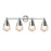 Maxim Lighting Hargreaves 4Lt Bath Vanity, Chrome/Prairie Rib Frost - 10394PRPC