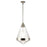 Maxim Lighting Hargreaves 1 Light Pendant, Nickel/Prairie Rib Frost - 10395PRPN